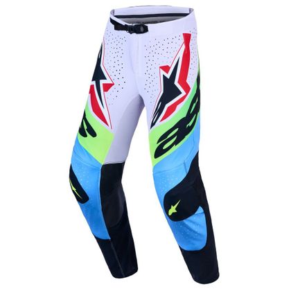 Krosové kalhoty Alpinestars SUPERTECH - DYNA 2027 - Bílá / Zelená Ref: AP4478 