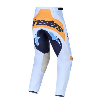 Spodnie cross Alpinestars TECHSTAR - MAVEN 2027 - Biały / Niebieski