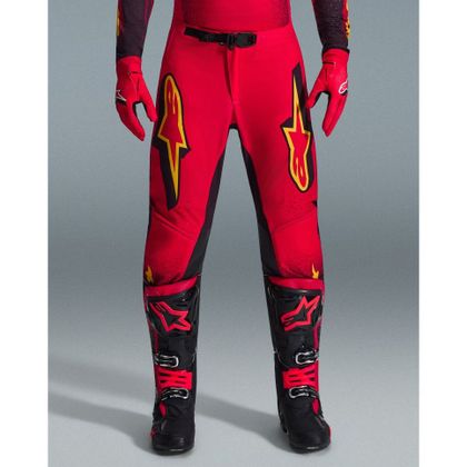 Alpinestars SUPERTECH - SCZ 2025 Cross-country pants - Red / Black