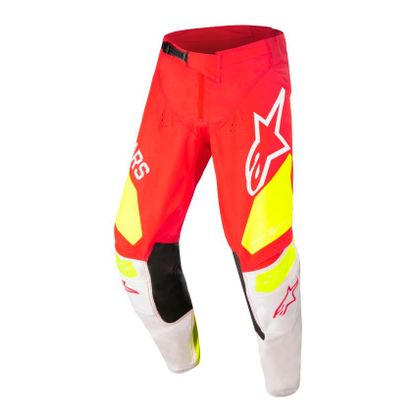 Pantalon cross Alpinestars TECHSTAR FACTORY - RED FLUO WHITE YELLOW FLUO 2022 Ref : AP12432 