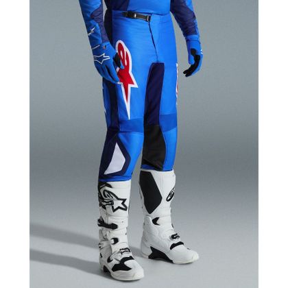 Alpinestars FLUID - GRID 2025 Cross-country pants - Blue / Red