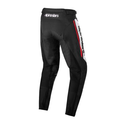 Pantaloni da cross Alpinestars RACER FLAGSHIP - BLACK WHITE RED FLUO 2022