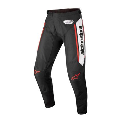 Pantalón de motocross Alpinestars RACER FLAGSHIP - BLACK WHITE RED FLUO 2022 Ref : AP12452 