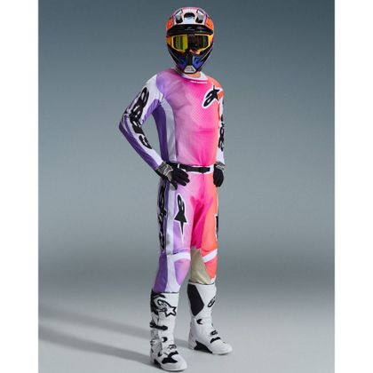 Pantalon cross Alpinestars RACER - AIR PORTL 2025 - Blanc