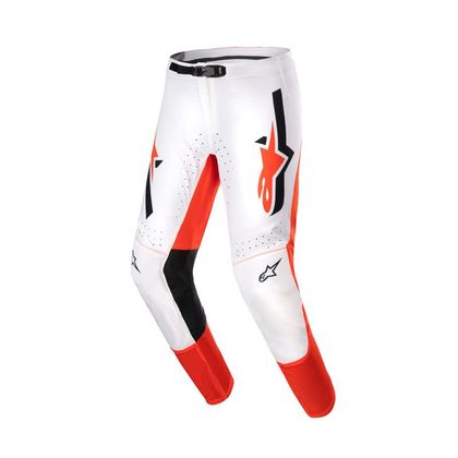 Pantalón de motocross Alpinestars SUPERTECH - WARD 2023 - Blanco / Naranja Ref : AP3184 