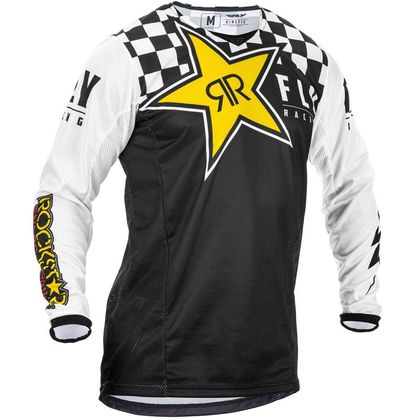 Camiseta de motocross Fly KINETIC K120 ROCKSTAR BLACK WHITE YELLOW NIÑO 2020 Ref : FL0690 