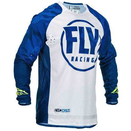 Camiseta de motocross Fly EVOLUTION DST BLUE WHITE 2020 Ref : FL0672 