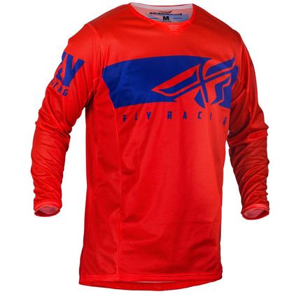 Camiseta de motocross Fly KINETIC MESH SHIELD RED BLUE 2020 Ref : FL0698 