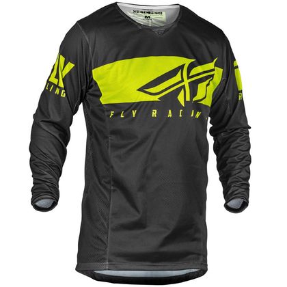 Camiseta de motocross Fly KINETIC MESH SHIELD GREY HI-VIS 2020 Ref : FL0697 