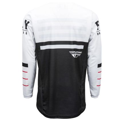 Camiseta de motocross Fly KINETIC K120 BLACK WHITE RED 2020