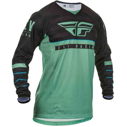 Camiseta de motocross Fly KINETIC K120 SAGE GREEN BLACK ENFANT Ref : FL0688 