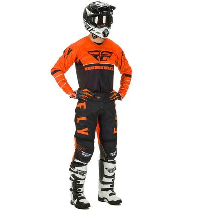 Camiseta de motocross Fly KINETIC K120 ORANGE BLACK WHITE 2020