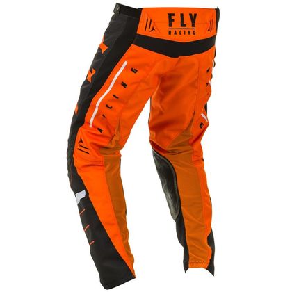Pantalón de motocross Fly KINETIC K120 ORANGE BLACK WHITE NIÑO