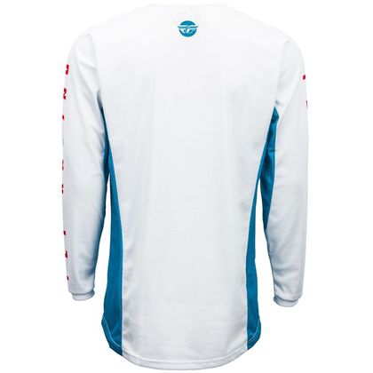 Camiseta de motocross Fly KINETIC K220 BLUE WHITE RED NIÑO