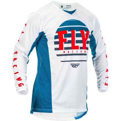Camiseta de motocross Fly KINETIC K220 BLUE WHITE RED NIÑO Ref : FL0861 