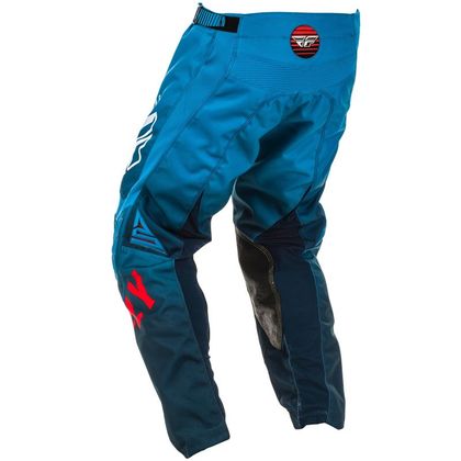 Pantaloni da cross Fly KINETIC K220 BLUE WHITE RED BAMBINO