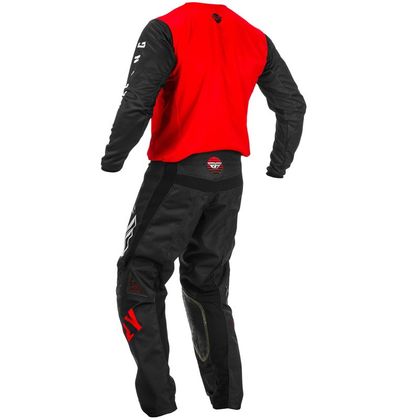 Pantaloni da cross Fly KINETIC K220 RED BLACK WHITE BAMBINO