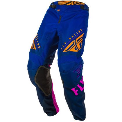 Pantaloni da cross Fly KINETIC K220 MIDNIGHT BLUE ORANGE BAMBINO Ref : FL0740 