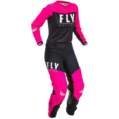 Pantalón de motocross Fly LITE NEON PINK BLACK FEMME 2020