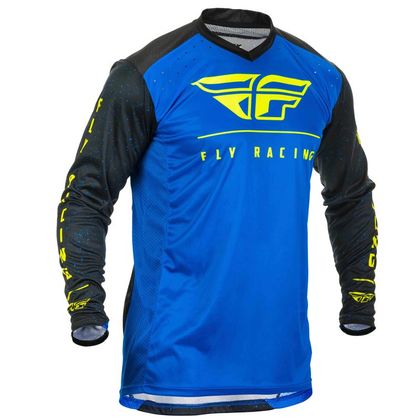 Camiseta de motocross Fly LITE HYDROGEN BLUE BLACK HI-VIS 2020 Ref : FL0676 