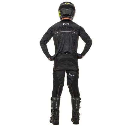 Camiseta de motocross Fly LITE HYDROGEN BLACK WHITE 2020