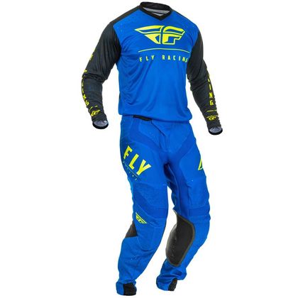 Pantalón de motocross Fly LITE HYDROGEN BLUE BLACK HI-VIS 2020