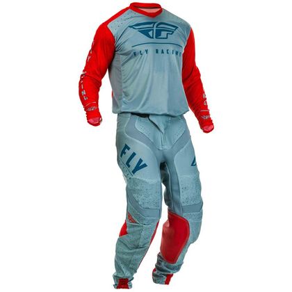 Pantalón de motocross Fly LITE HYDROGEN RED SLATE NAVY 2020