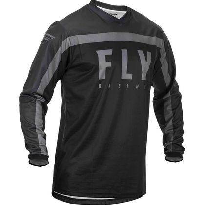 Camiseta de motocross Fly F-16 RIDING BLACK GREY ENFANT 2020 Ref : FL0706 