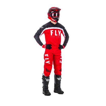Camiseta de motocross Fly F-16 RIDING RED BLACK WHITE 2020