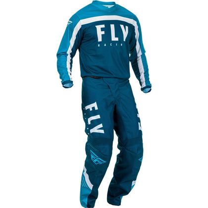 Pantalón de motocross Fly F-16 RIDING NAVY BLUE WHITE NIÑO