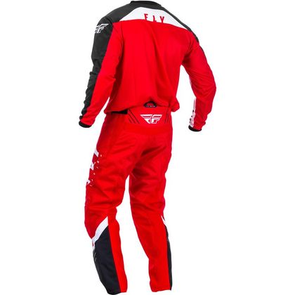 Pantalón de motocross Fly F-16 RIDING RED BLACK WHITE ENFANT