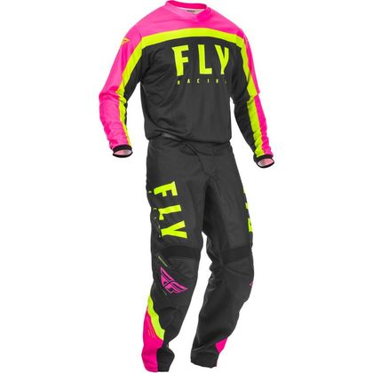 Pantalón de motocross Fly F-16 RIDING NEON PINK BLACK HI-VIS 2020