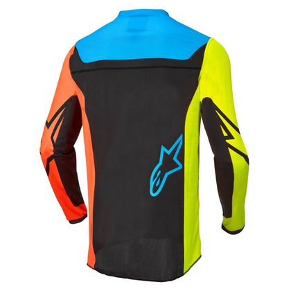 Maillot cross Alpinestars KIDS RACER COMPASS - BLACK YELLOW FLUO CORAL