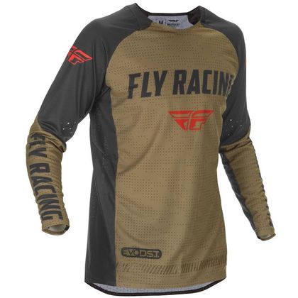 Camiseta de motocross Fly EVO DST BOA - KAKI BLACK RED 2021 Ref : FL0986 