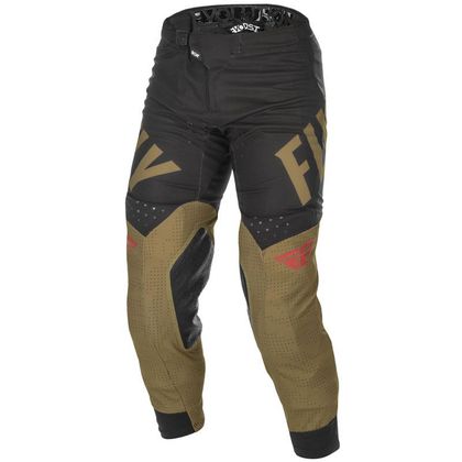 Pantalón de motocross Fly EVO DST BOA - KAKI BLACK RED 2021 Ref : FL0987 