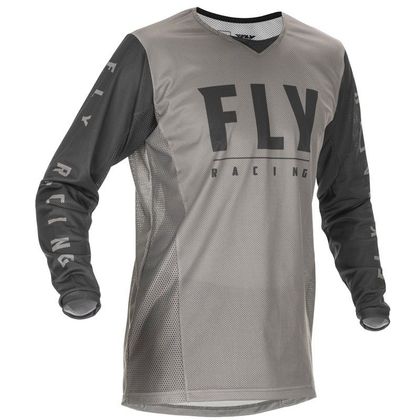 Camiseta de motocross Fly KINETIC MESH - LIGHT GREY - GREY 2021 Ref : FL1037 