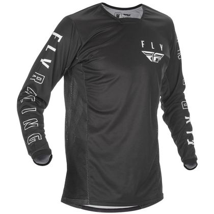 Camiseta de motocross Fly KINETIC K121 - BLACK WHITE 2021 Ref : FL1007 