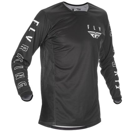 Camiseta de motocross Fly KINETIC K121 KID - BLACK WHITE Ref : FL1082 