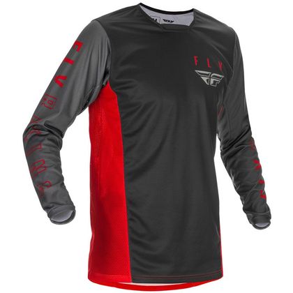 Camiseta de motocross Fly KINETIC K121 - RED GREY BLACK 2021 Ref : FL1010 