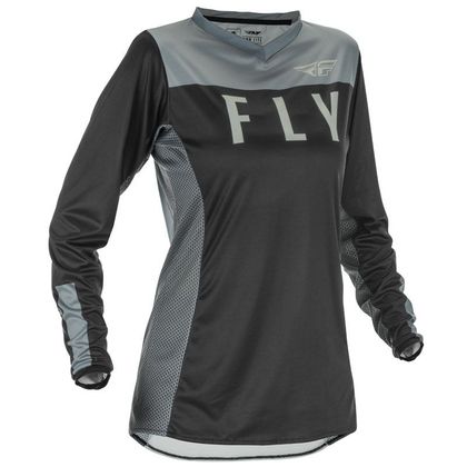 Camiseta de motocross Fly LITE WOMAN - BLACK GREY 2021 Ref : FL1057 