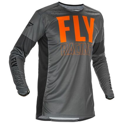 Camiseta de motocross Fly LITE BOA - GREY ORANGE BLACK 2021 Ref : FL1001 