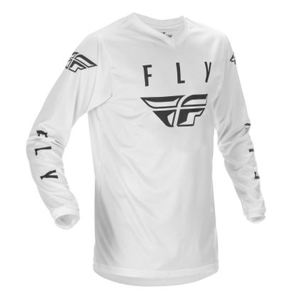 Camiseta de motocross Fly UNIVERSAL WHITE INFANTIL - Blanco Ref : FL1340 / 374-995YXL 