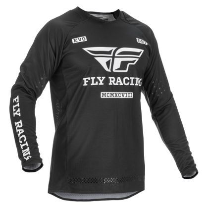 Camiseta de motocross Fly EVO DST - NOIR/BLANC 2022 Ref : FL1258 