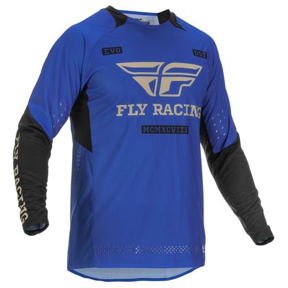 Camiseta de motocross Fly EVO DST - BLEU/NOIR 2022 Ref : FL1259 