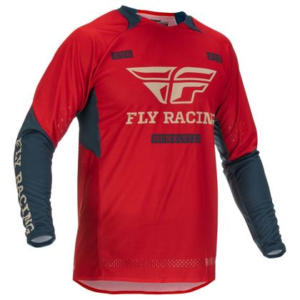 Camiseta de motocross Fly EVO DST - ROUGE/GRIS 2022 Ref : FL1261 