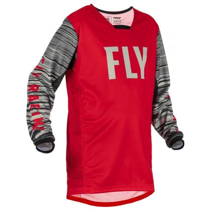 Camiseta de motocross Fly KINETIC WAVE ROJO/GRIS NI?O/A Ref : FL1307 