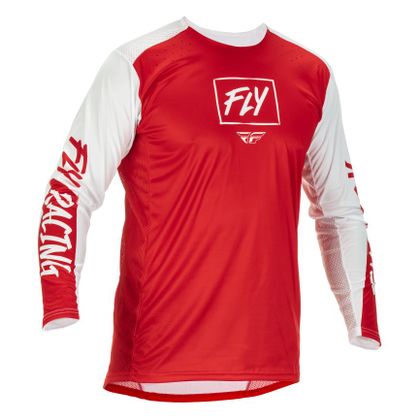 Camiseta de motocross Fly LITE ROUGE/BLANC 2022 Ref : FL1270 