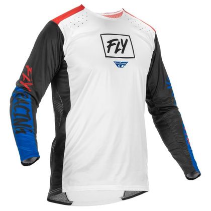 Camiseta de motocross Fly LITE ROUGE/BLANC/BLEU 2022 Ref : FL1271 