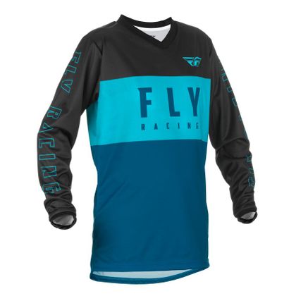 Camiseta de motocross Fly F-16 - AQUA/DARK TEAL/NEGRO NI?O/A
