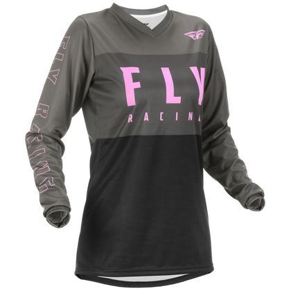 Camiseta de motocross Fly F-16 - GRIS/NEGRO/ROSA MUJER 2022 Ref : FL1331 